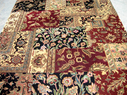 Designer patch rug